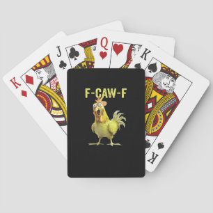 Jeu De Cartes F-Caw-F Poulet Drôle Classique Créatif Décontracté