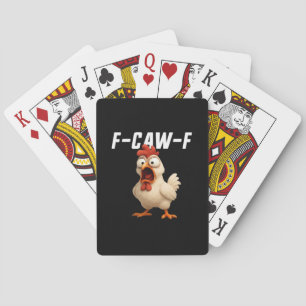 Jeu De Cartes F-Caw-F Poulet Drôle Poulet F-Caw-F Équipement Cré