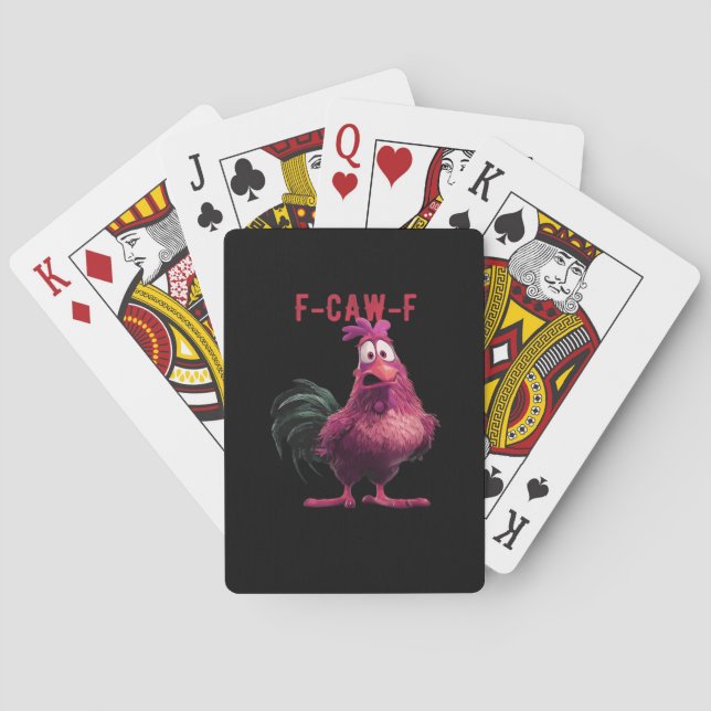 Jeu De Cartes F-Caw-F-Poulet Essentiel Esthétique Unique (dos)
