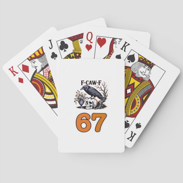 Jeu De Cartes F-Caw-F Poulet Halloween Classique (dos)