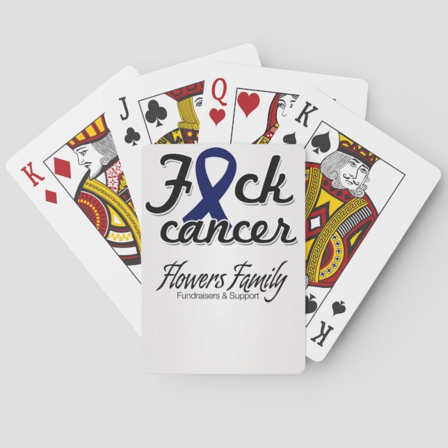 Jeu De Cartes F*ck Cancer Player's Cartes (dos)