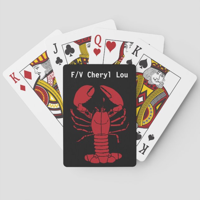 Jeu De Cartes F/V Cheryl Lou : homard Thunder_Cove (dos)