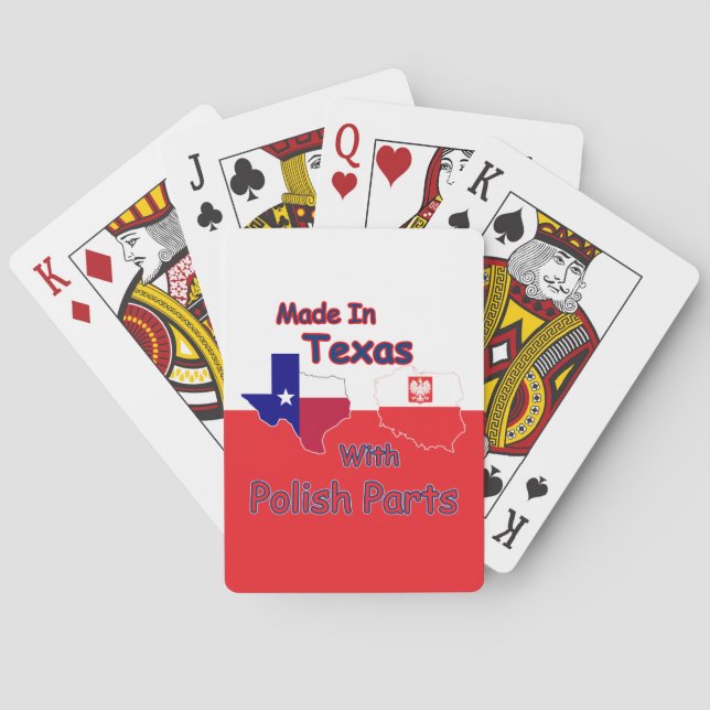 Jeu De Cartes Fabriqué Au Texas Avec Pièces Polonaises (dos)