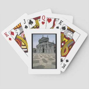 Jeu De Cartes Façade de l'église, construite 1564-80, façade fai
