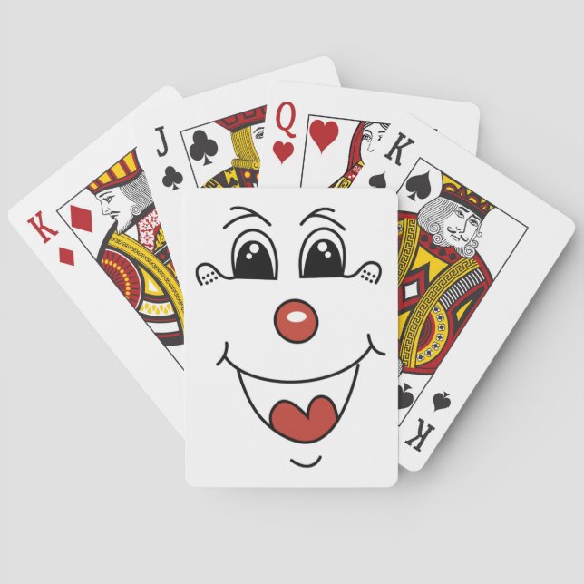 JEU DE CARTES FACE DE CLOWN (dos)