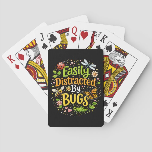 Jeu De Cartes Facilement distrait par les insectes (dos)