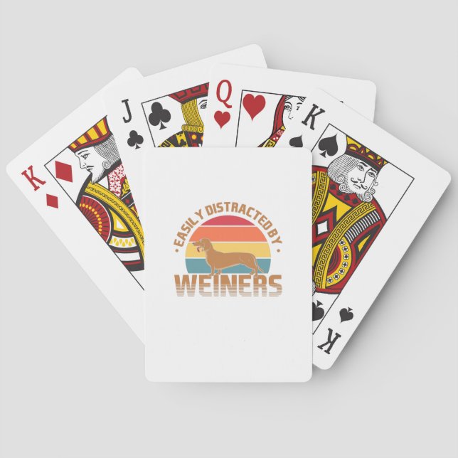 Jeu De Cartes Facilement Distrait Par Les Weiners (dos)