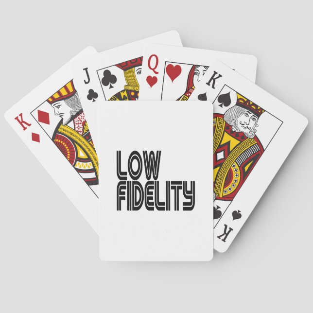 Jeu De Cartes Faible fidélité (dos)