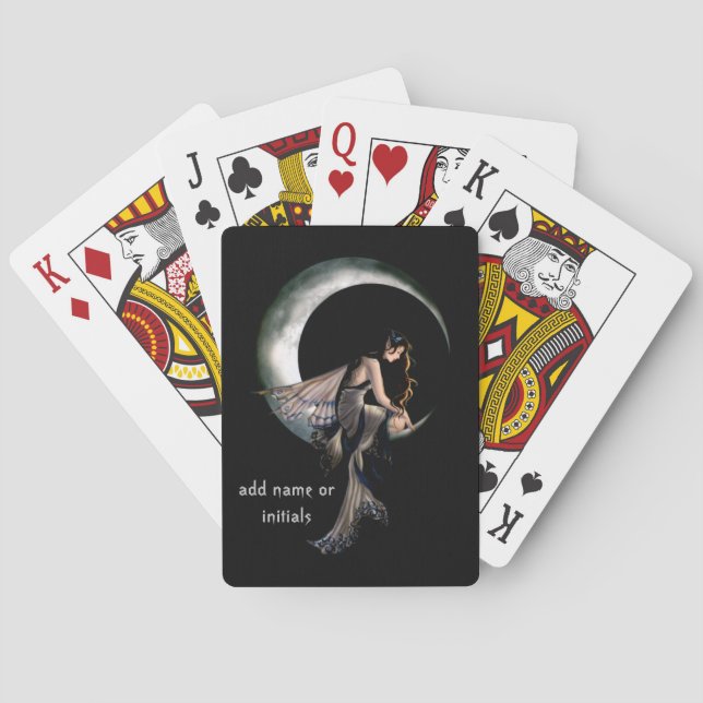 Jeu De Cartes Fairy assis sur la lune Jouer aux cartes (dos)