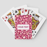 Faisceaux CUSTOM Retro Floral Pattern rose rouge