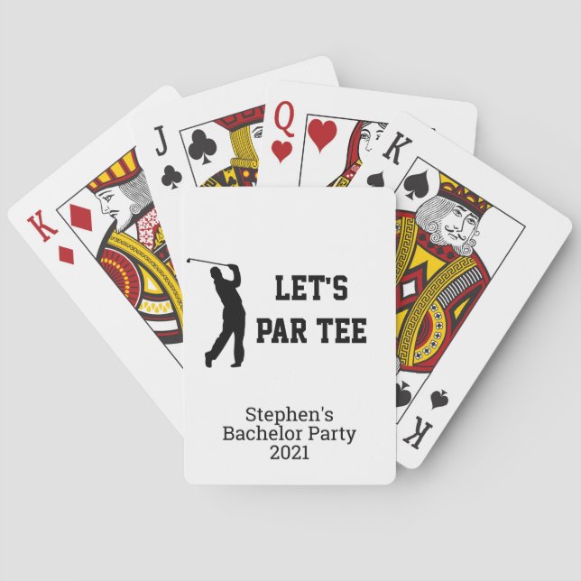 Jeu De Cartes Faisons du Par Tee une soirée de bachelor personna (dos)