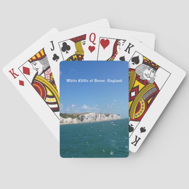 Jeu De Cartes Falaises blanches de Douvres, Angleterre (dos)