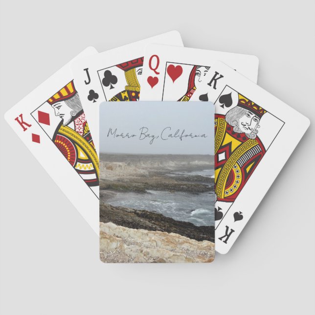 Jeu De Cartes Falaises de l'océan à Morro Bay en Californie Phot (dos)