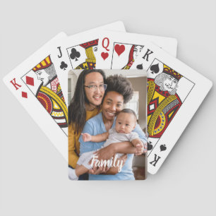 Jeu De Cartes Famille de personnalisation de photos