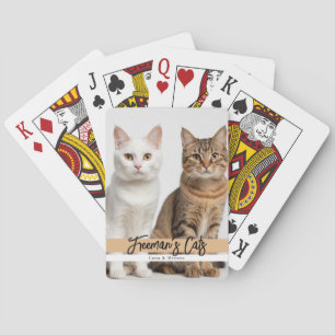 Jeu De Cartes Famille de photos de chats personnalisées