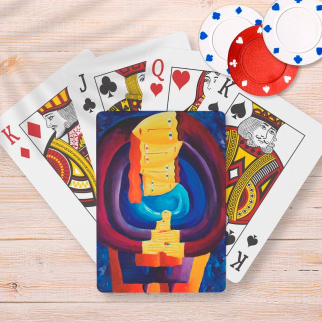 Jeu De Cartes Famille Ensemble Moderne Peinture Portrait Art (Créateur téléchargé)