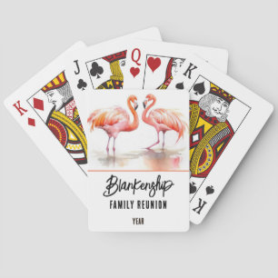 Jeu De Cartes Famille Réunion Flamant rose double Gardien annuel