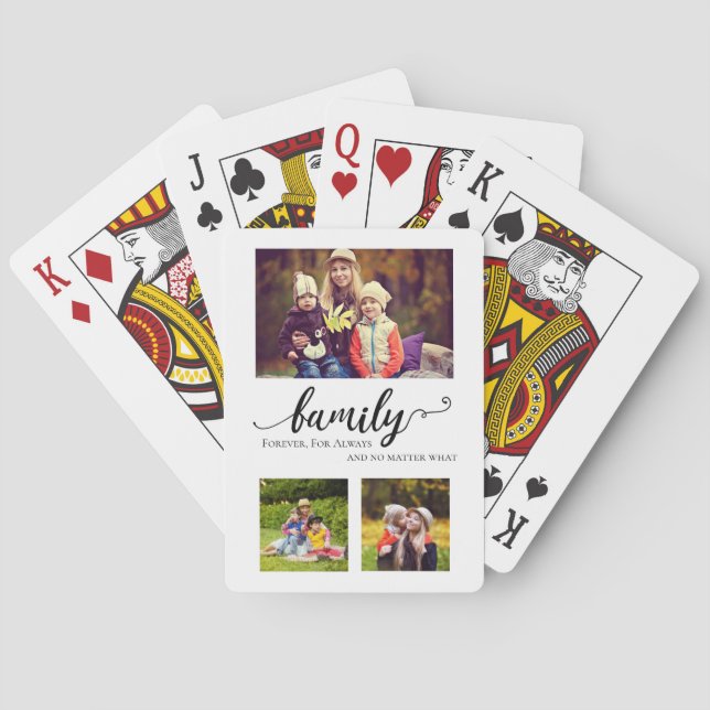 Jeu De Cartes Family Forever 3 Photo Collage Maman Enfants Sweet (dos)