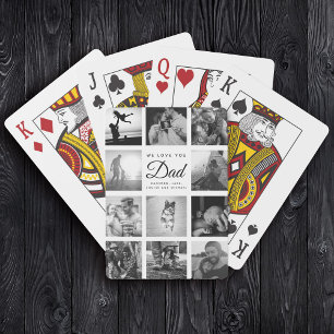 Jeu De Cartes Family Photo Collage NOUS VOUS AIMONS Papa Cool te