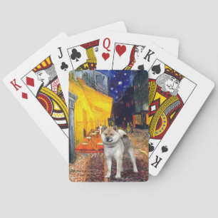Jeu De Cartes Famous Art - Café Terrasse - Shiba Inu