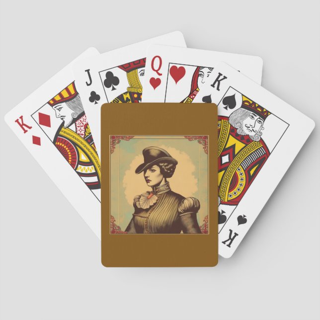 Jeu De Cartes Fancy Lady En Costume Période (dos)