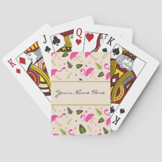 Jeu De Cartes Fancy moderne Flamants roses roses chauds Mariage