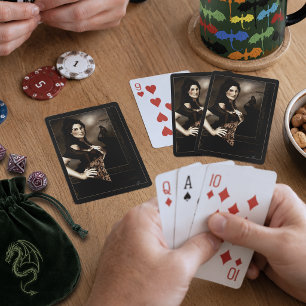 Jeu De Cartes Fantaisie d'amour sombre gothique de vampire de lo