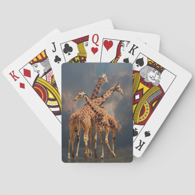JEU DE CARTES FANTASIE GIRAFFE (dos)