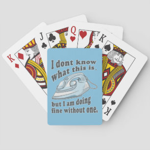 Jeu De Cartes Fantastique design de repassage Je déteste le repa