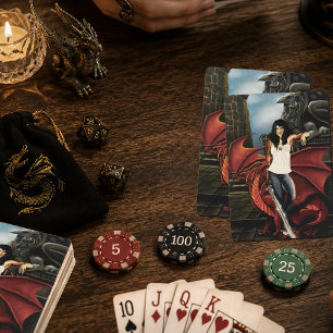 Jeu De Cartes Fantasy Urbaine du Dragon Rouge