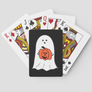 Jeu De Cartes Fantôme avec Jack-o-Lantern
