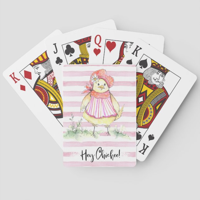 Jeu De Cartes Farm Girl Artistry Hey Chickie Playing Cards (dos)