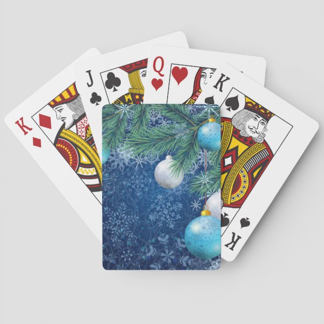 Jeu De Cartes Fascinant Noël Blanc Jouer des cartes (dos)