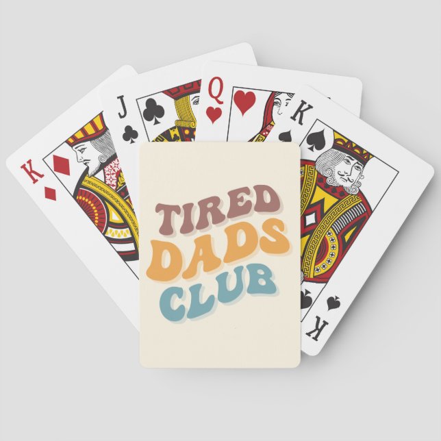 Jeu De Cartes Fatigué Dads Club Funny (dos)