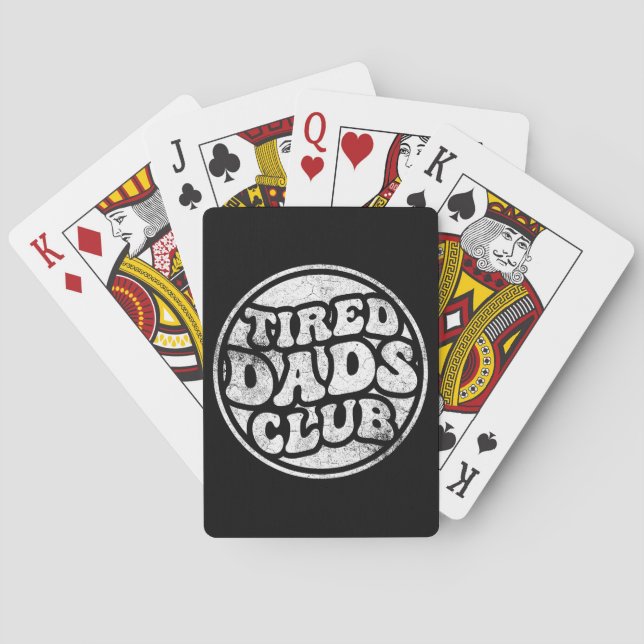Jeu De Cartes Fatigué Dads Club Funny (dos)