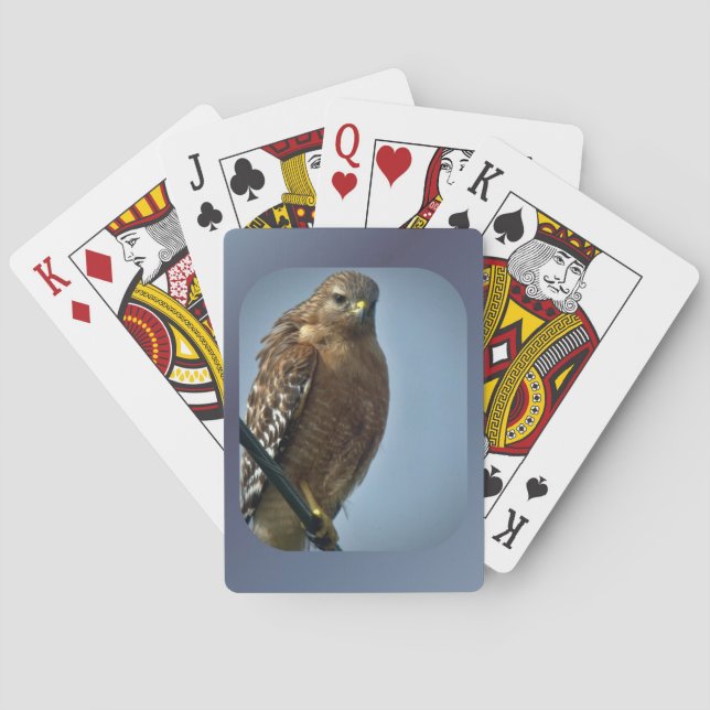 Jeu De Cartes Faucon à épaulettes rouges (dos)