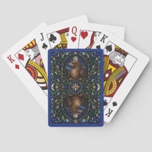 Jeu De Cartes Faucon, vitrail de High Ridge