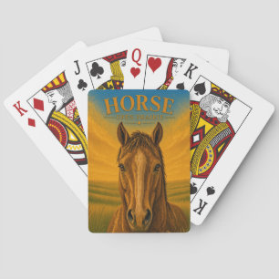 Jeu De Cartes Faune de la Prairie Ouverte Cheval