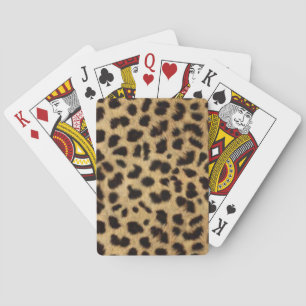 Jeu De Cartes Faux Cheetah Skin