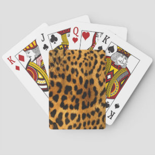 Jeu De Cartes Faux Leopard Skin