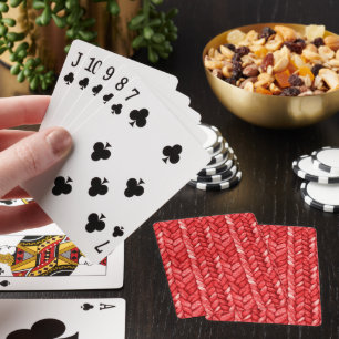 Jeu De Cartes Faux pull rouge 