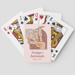 Jeu De Cartes Faveur de fête de bachelorette de cowgirl disco ro