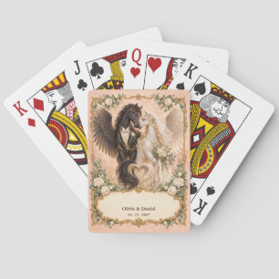 Jeu De Cartes Faveur de mariage Cavalier et Mariée Pégase Person