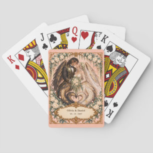 Jeu De Cartes Faveur de mariage de mariée et de marié Harpie per