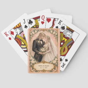 Jeu De Cartes Faveur de mariage Mariée et Marié Elfe Personnalis