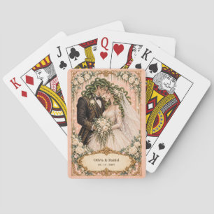 Jeu De Cartes Faveur de mariage Méduse personnalisée pour les ma