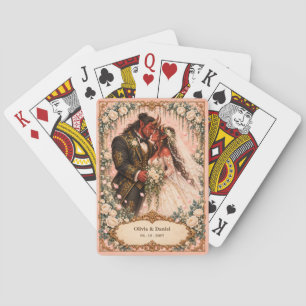 Jeu De Cartes Faveur de mariage Oni personnalisée pour les marié