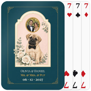 Jeu De Cartes Faveur de mariage personnalisée Mastiff Photo