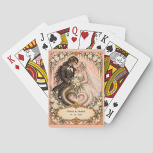 Jeu De Cartes Faveur de mariage personnalisée Naga Mariée et Mar