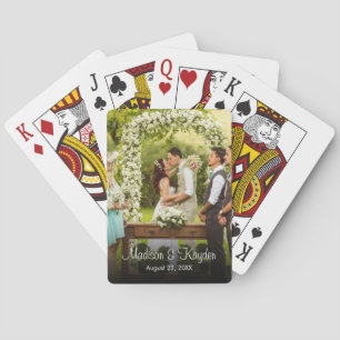 Jeu De Cartes Faveur de mariage photo personnalisée